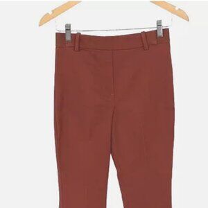 H&M Women's Super Stretch Straight Fit Regular Waist Pants Burnt Orange Size 8